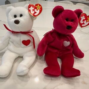 Collective Beannie Babies Valentino and Valentina